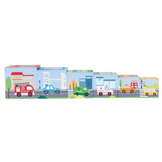 Stacking Cube with 6 Vehicles
